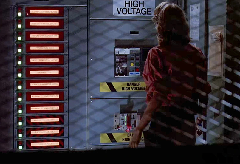 Jurassic Park Perimeter Fence Switch Panel