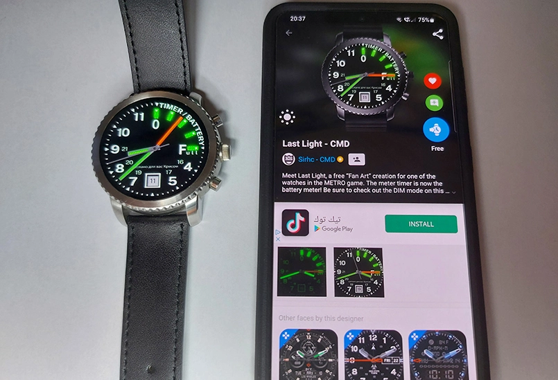 Watch and Facer.io app